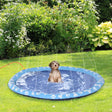 PawHut Dog Splash Pad, Pet Sprinkler Mat, Non-Slip Dog Paddling Pool, Foldable Outdoor Sprinkler and Splash Mat Water Play for Garden, Patio, Summer Fun, 170 cm