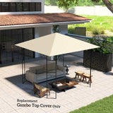 Outsunny 3 x 3(m) Gazebo Canopy Replacement, for 01-0867 - Cream