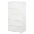 HOMCOM Chest of Drawers, 5 Drawers Storage Cabinet Floor Tower Cupboard for Bedroom Living Room, White