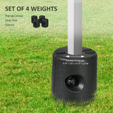 Outsunny HDPE Tent Weights Set of 4, Canopy Weights, Fill with Water or Sand, 48KG