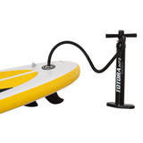 Outsunny 10' x 30" x 6" Inflatable Stand Up Paddle Board, Non-Slip & Ultra-Light Deck with ISUP Accessories, Adj Paddle, Backpack Bag, and Three Bottom Fins, for Youth Adults Beginner, White