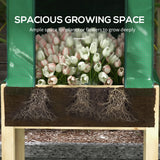 Outsunny Wooden Planter Box with PE Greenhouse Cover and Bed Liner, Raised Garden Bed for Vegetables, Flowers, Herbs