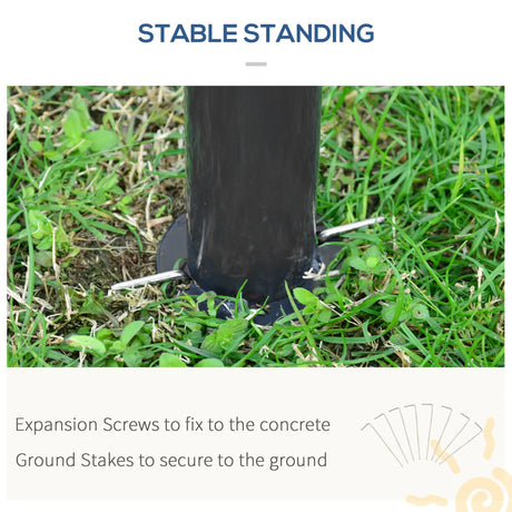 Outsunny 3 x 3 (m) Outdoor Polycarbonate Gazebo, Double Roof Hard Top Gazebo with Galvanised Steel Frame, Nettings & Curtains for Garden, Lawn, Patio and Deck, Khaki