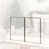 PawHut Two-Piece Dog Pen Expansion Pack for Large Dogs, 100cm Tall Animal Pen with Three Connecting Stakes