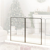 PawHut Two-Piece Dog Pen Expansion Pack for Large Dogs, 100cm Tall Animal Pen with Three Connecting Stakes