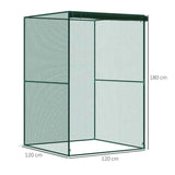 Outsunny 120 x 120cm Compact Plant Cage, with Netting - Green