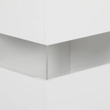 HOMCOM LED Light Sideboard - High Gloss White