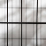 PawHut 36" Heavy Duty Metal Dog Crate Pet Cage with Tray Wheeled Dog Kennel - Black (Medium)