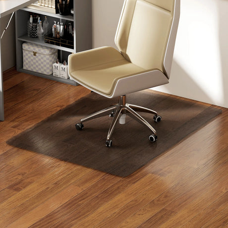 HOMCOM Chair Mat for Hard Floors, 90 x 120 cm Non-Slip Floor Mats for Wood/Tile Protection, Office & Home, Black