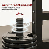 SPORTNOW Adjustable Squat Rack with Plate Holders, 300 kg Load