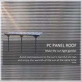 Outsunny 4.35 x 3m Outdoor Patio Gazebo Pergola, Retractable Pergola Canopy Aluminum Post & PC Roof,  Grey