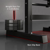 HOMCOM Adjustable Weight Bench, Foldable Bench, with Barbell Rack, Black