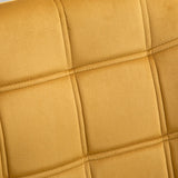 HOMCOM Modern Armchair, Accent Chair with Wide Arms, Slanted Back and Rubber Wood Legs for Living Room, Bedroom, Home Office Yellow