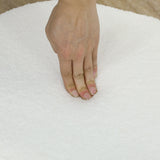 HOMCOM Set of Four Boucle Dining Chairs - White