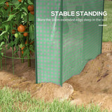 Outsunny Green House, Mini Greenhouse with 2 Roll-up Doors, Vent Holes and Reinforced Cover, 100 x 80 x 150cm