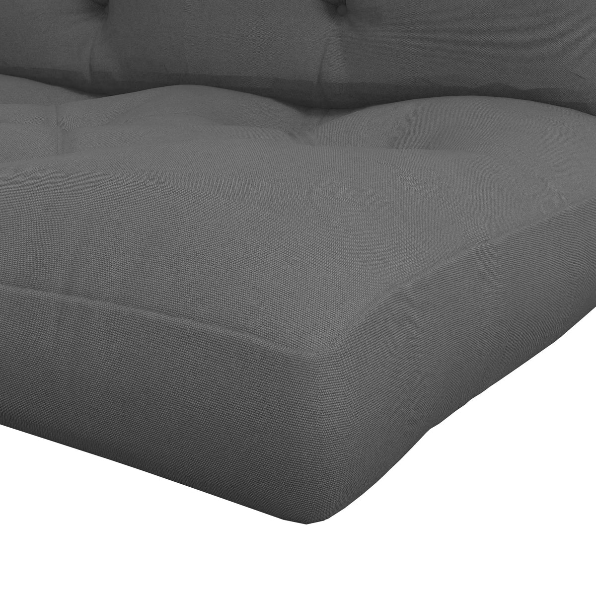 Outsunny Seat and Back Padded Pallet Cushion Set - Dark Grey