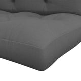 Outsunny Seat and Back Padded Pallet Cushion Set - Dark Grey