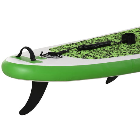 HOMCOM Inflatable Stand Up Paddle Board, 10' x 30" x 4", Non-Slip SUP, with ISUP Accessories, Hand Pump, 3 Fins, Adj Paddle for Youth Adult Beginners/Experts