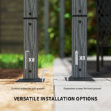 Outsunny 3 x 3 m Retractable Roof Pergola - Grey