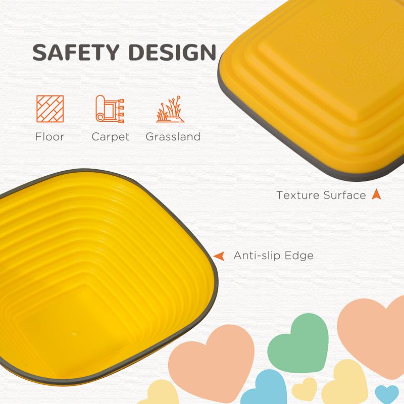AIYAPLAY Balance Stepping Stones for Kids, 6-Piece Non-Slip Stackable River Stones, Obstacle Courses for Balance and Motor Skills