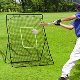 HOMCOM Baseball Rebounder Net Teens Adults Game Spot Softball Training Aid Practise Target Strike Shot Goal Play