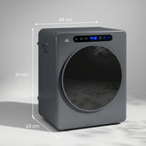 HOMCOM 4kg Compact 40-60C  Tumble Dryer - Grey