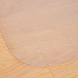 HOMCOM Office Carpet Protector Chair Mat Clear Spike Non Slip Studs Frosted Lipped