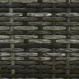 Outsunny PE Rattan Sun Lounger, Five-level Adjustable Recliner Bed Chair with Soft Padded Cushion for Patio, Garden, Mixed Grey