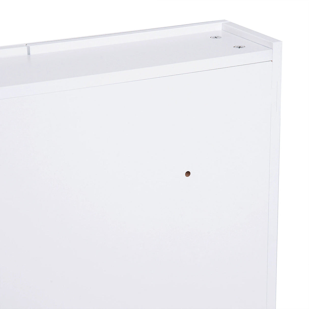 HOMCOM Mirror Cabinet, Wall Mount Bathroom Storage Cabinet with Adjustable Shelf, Double Door Cupboard, 60 x 15 x 75 cm, White