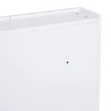 HOMCOM Mirror Cabinet, Wall Mount Bathroom Storage Cabinet with Adjustable Shelf, Double Door Cupboard, 60 x 15 x 75 cm, White