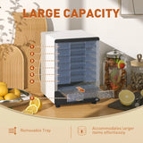 HOMCOM Seven Tray, 40-70C Food Dehydrator - White