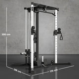 SPORTNOW Home Gym Machine, Multifunctional Gym Equipment with High and Low Pulleys, Pull Up Bar, 15-Position Adjustable Strength Training Workout Station for Full Body Fitness