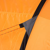 Outsunny 4 Person Pop-up Camping Tent Family Tent with Ground Sheet, 4 Windows and Portable Carry Bag for Beach Outdoor Trip, Orange