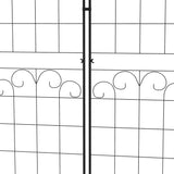 Outsunny Metal Trellis Set of 2, Garden Trellis for Climbing Plants Support Frames, Floral Design