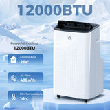 HOMCOM 12000 BTU App-Controlled Mobile Air Conditioner - White
