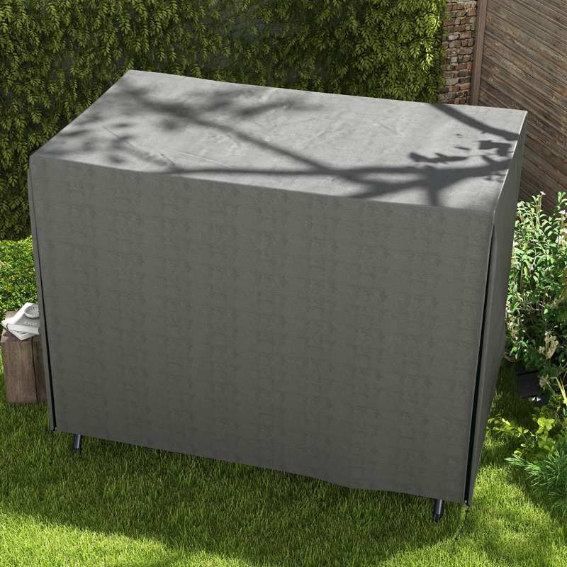 Outsunny 205 x 124cm Three-Seater Swing Chair Protective Cover Dark Grey