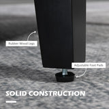 HOMCOM 2 Pieces Modern Armchairs with Rubber Wood Legs, Upholstered Accent Chairs, Single Sofa for Living Room, Bedroom, Grey