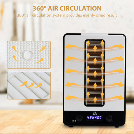 HOMCOM 11-Tray Food Dehydrator, 40-70 Temperature and Timer