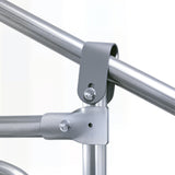 PawHut Chicken Run Galvanised Walk-in Chicken Coop Hen Poultry House Cage Rabbit Hutch with Water-Resist Cover, 3 x 8 x 2m