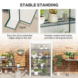 Outsunny Four-Tier Mini Greenhouse - Green/White