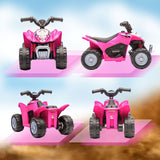 AIYAPLAY Honda Licensed Kids Electric Quad Bike, 6V ATV Ride On for Ages 1.5-3 Years, Pink
