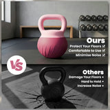 SPORTNOW Soft Kettlebell, 8kg Kettle Bell with Anti-Slip Grip for Home Gym Weight Lifting and Strength Training
