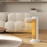 HOMCOM 2000W Ceramic Electric Heater with 3 Heat Settings, Timer - White